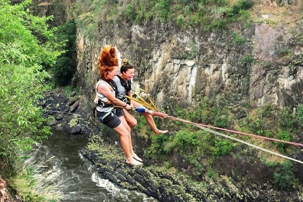 Victoria Falls gorge swing